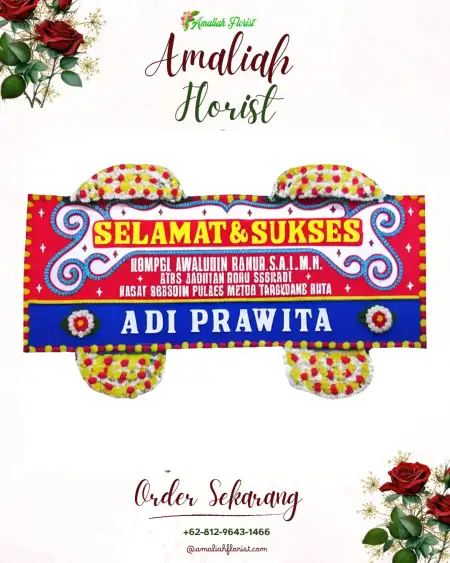 Papan Bunga Ucapan Selamat Hargotirto